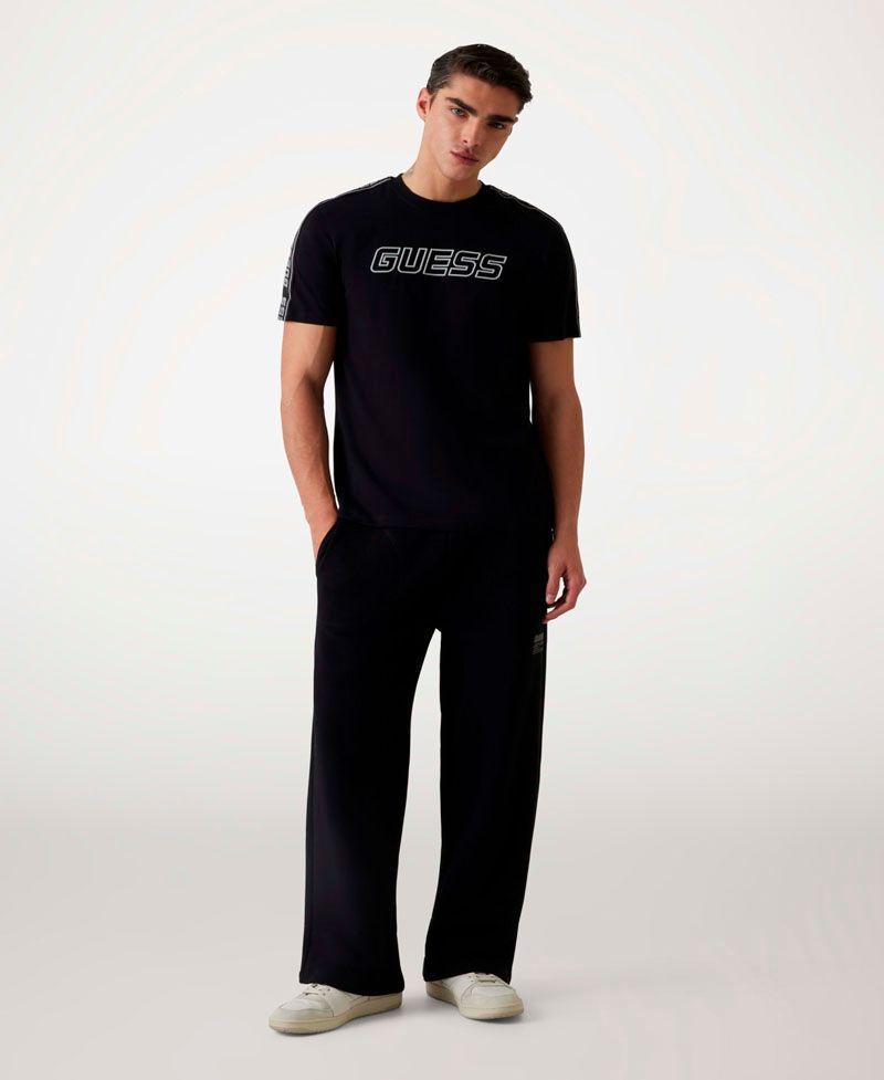 Polera Guess Hombre Arlo Cn T-Shirt Negro-3