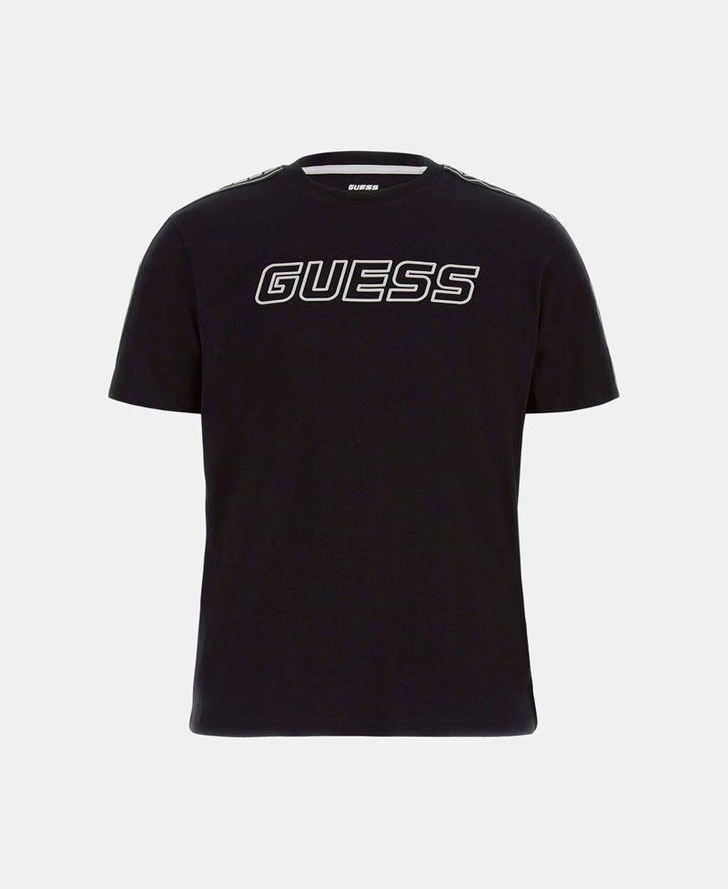 Polera Guess Hombre Arlo Cn T-Shirt Negro-4