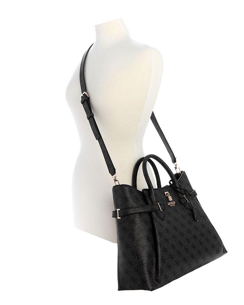 Cartera Guess Mujer Yesba Girlfriend Satchel Gris Oscuro-4