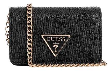 Mini Cartera Guess Mujer Laurel SLG Micro Mini Negro-0