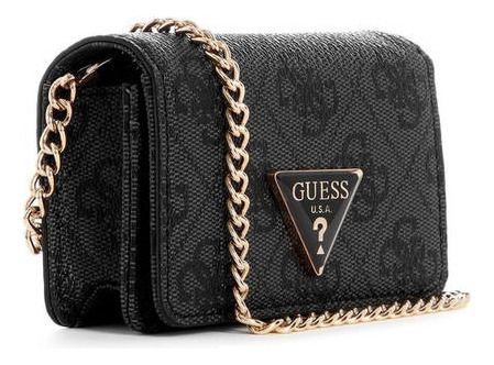 Mini Cartera Guess Mujer Laurel SLG Micro Mini Negro-1