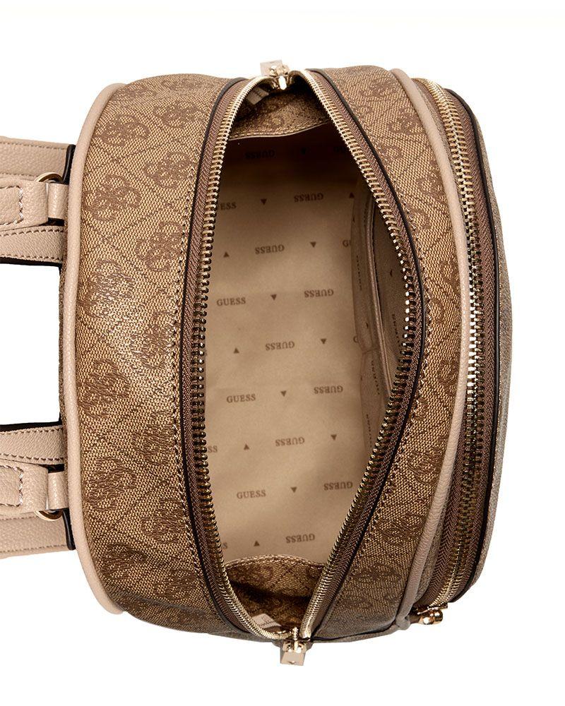 Mochila Guess Mujer Manhattan Ii Large Café Claro-3