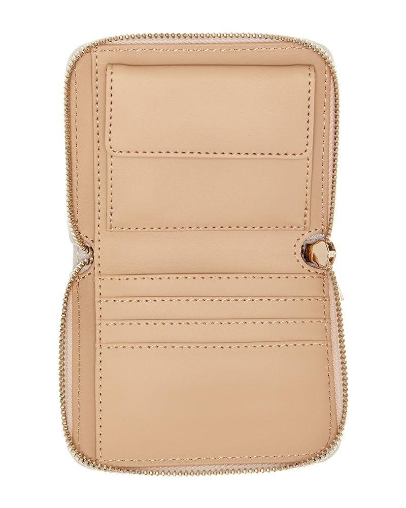 Billetera Guess Mujer Laurel Ii Slg Small Zip Around Gris-2