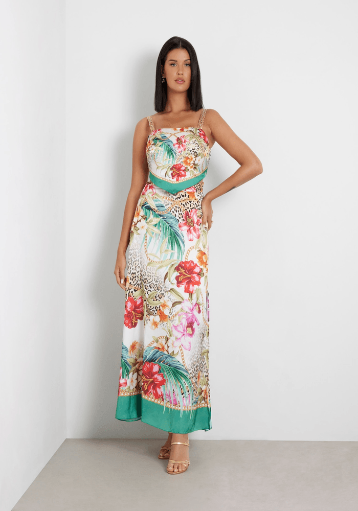 Blusa Guess Mujer Bassmasl Crop Top Multicolor-1