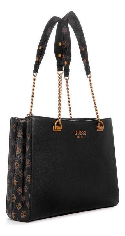 Cartera Guess Mujer Fynna Girlfriend Carryall Negro-1
