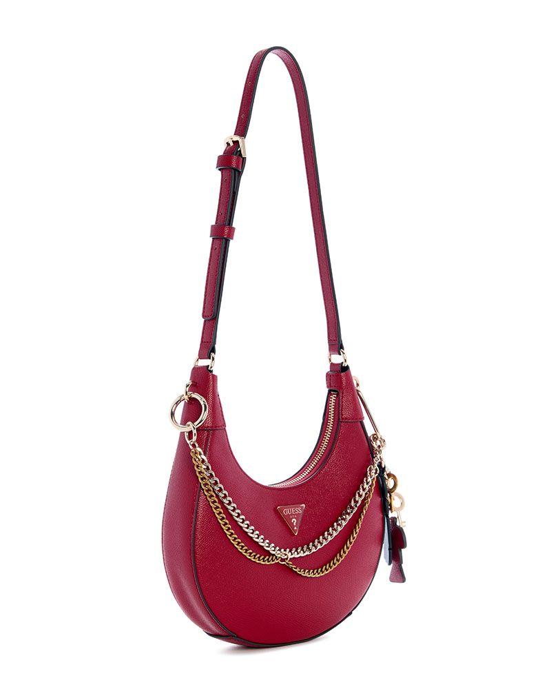 Cartera Guess Mujer Davina Shoulder Bag Rojo-3