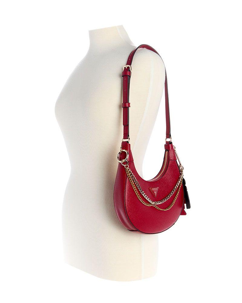 Cartera Guess Mujer Davina Shoulder Bag Rojo-4