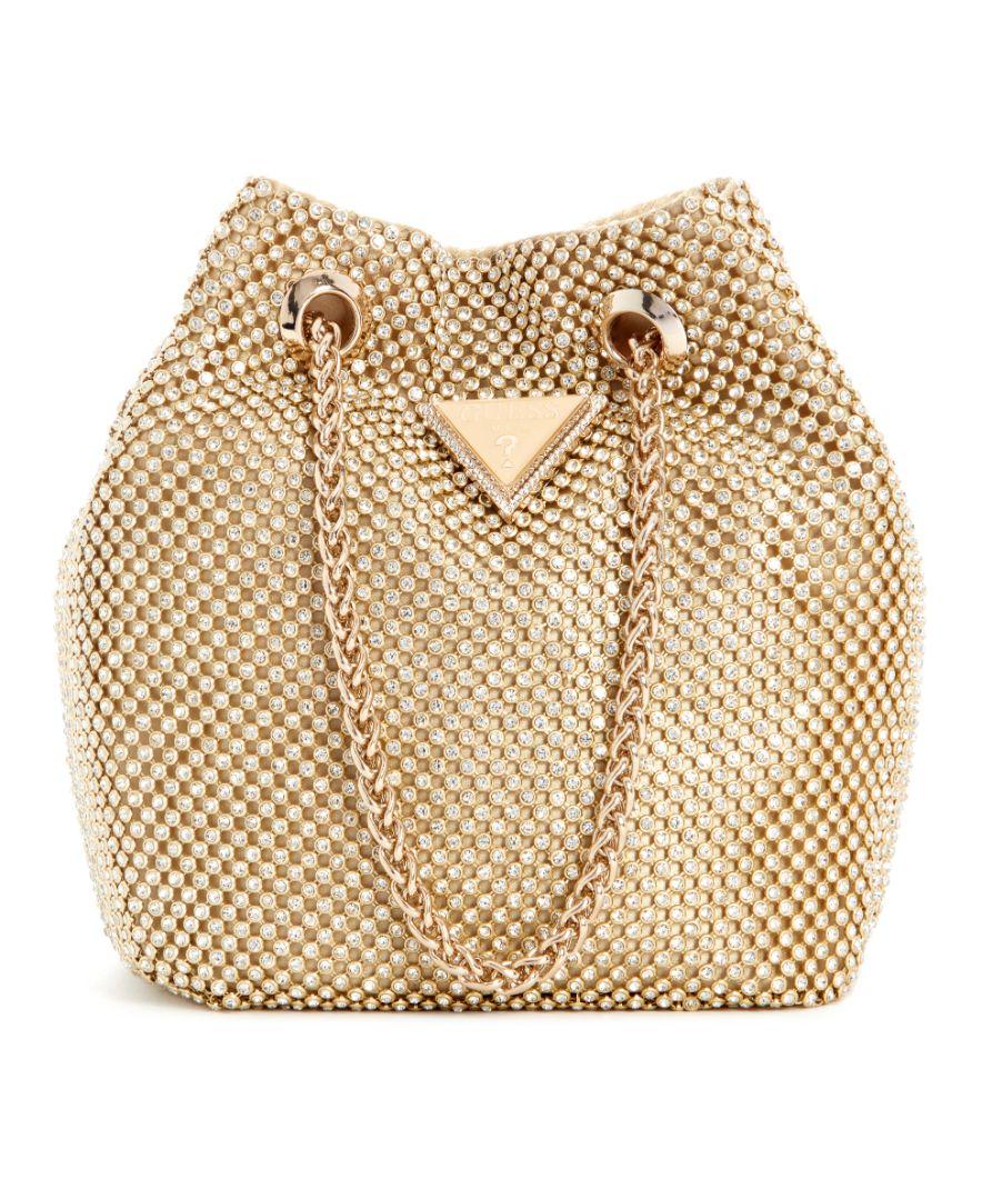 Cartera Guess Mujer Zalina Pouch Dorado-0