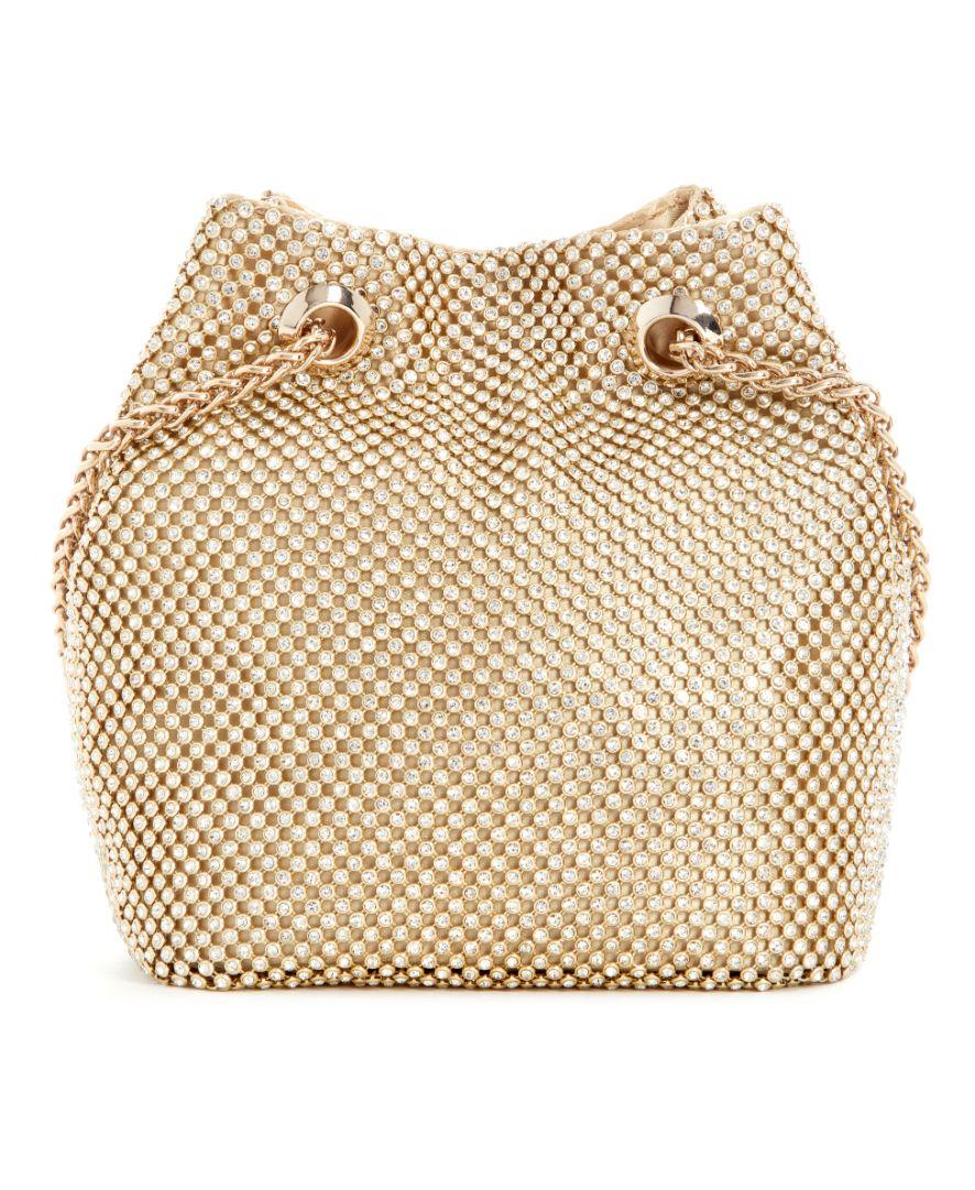 Cartera Guess Mujer Zalina Pouch Dorado-1