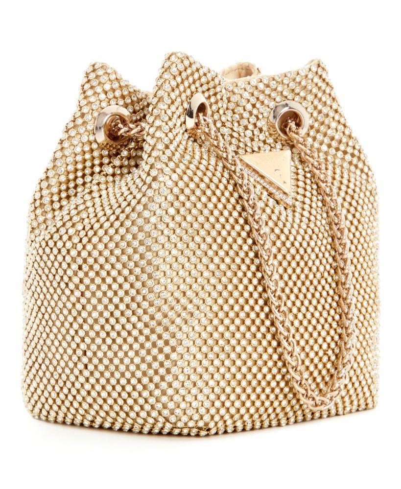 Cartera Guess Mujer Zalina Pouch Dorado-2