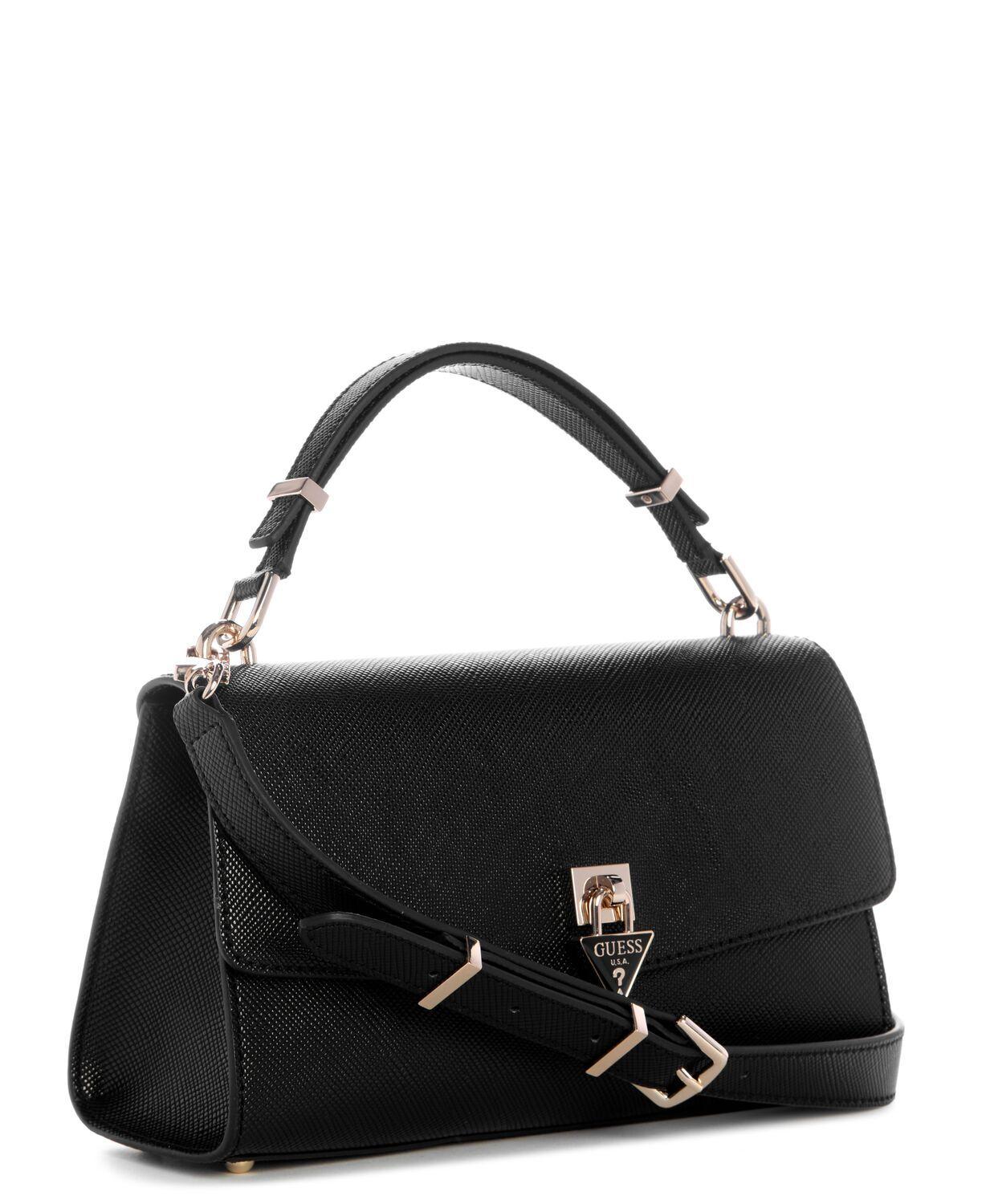 Cartera Patsie Handle Flap Negro-1