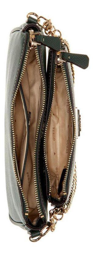 Cartera Guess Mujer Noelle Dbl Pouch Crossbody Verde-3