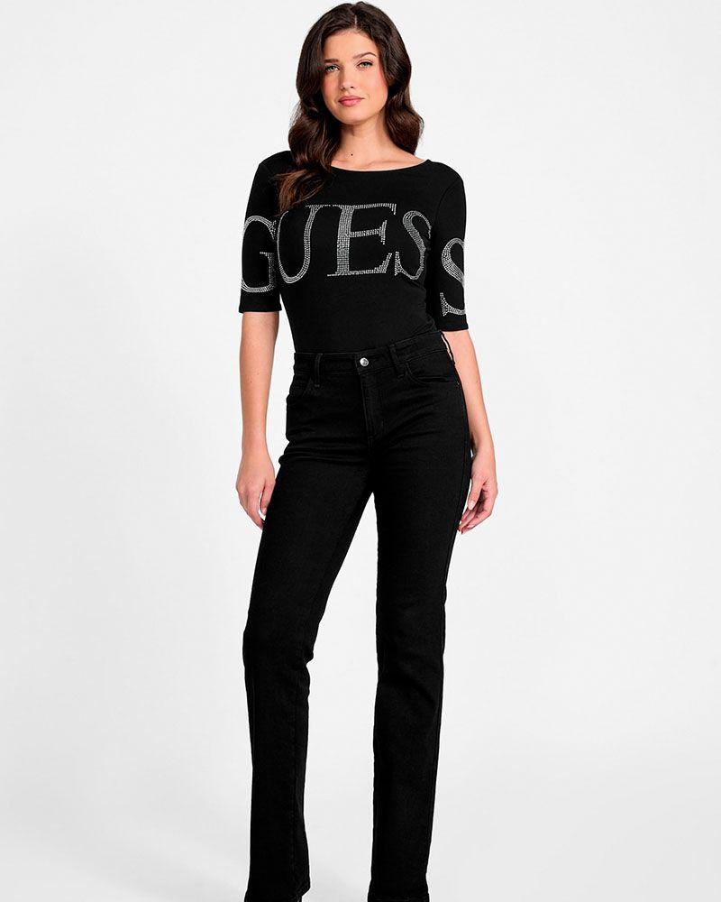 Polera Guess Mujer Lowback Guess Bling Bodysuit Negro-1