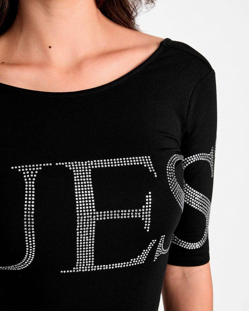 Polera Guess Mujer Lowback Guess Bling Bodysuit Negro-3