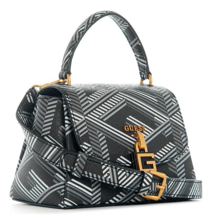 Mini Cartera Guess Mujer Montreal Mini Crossbody Flap Negro-1