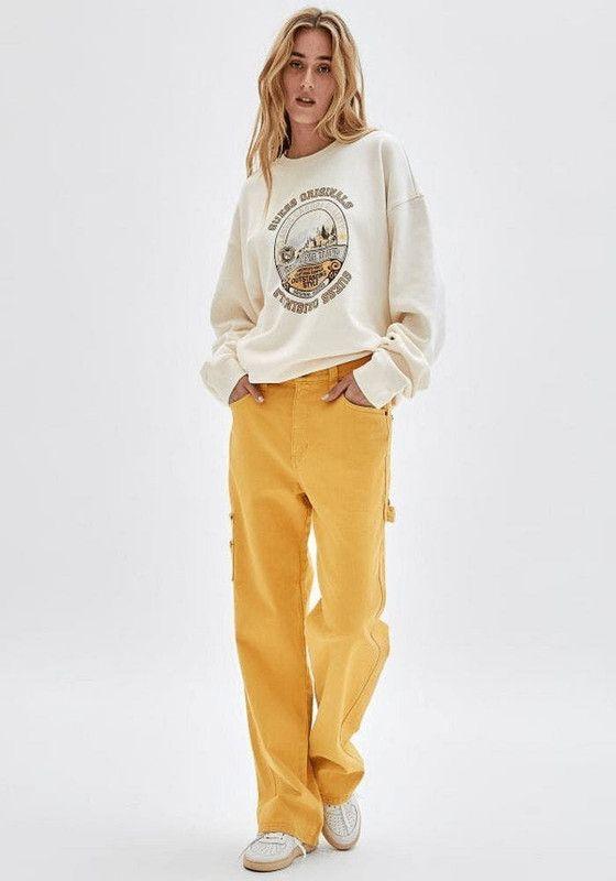 Poleron Guess Hombre Go Classic Crewneck Crema-1