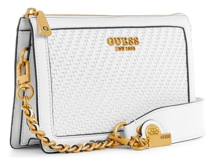 Cartera Guess Mujer Abey Multi Cmprtmnt Shldr Bag Blanco-1