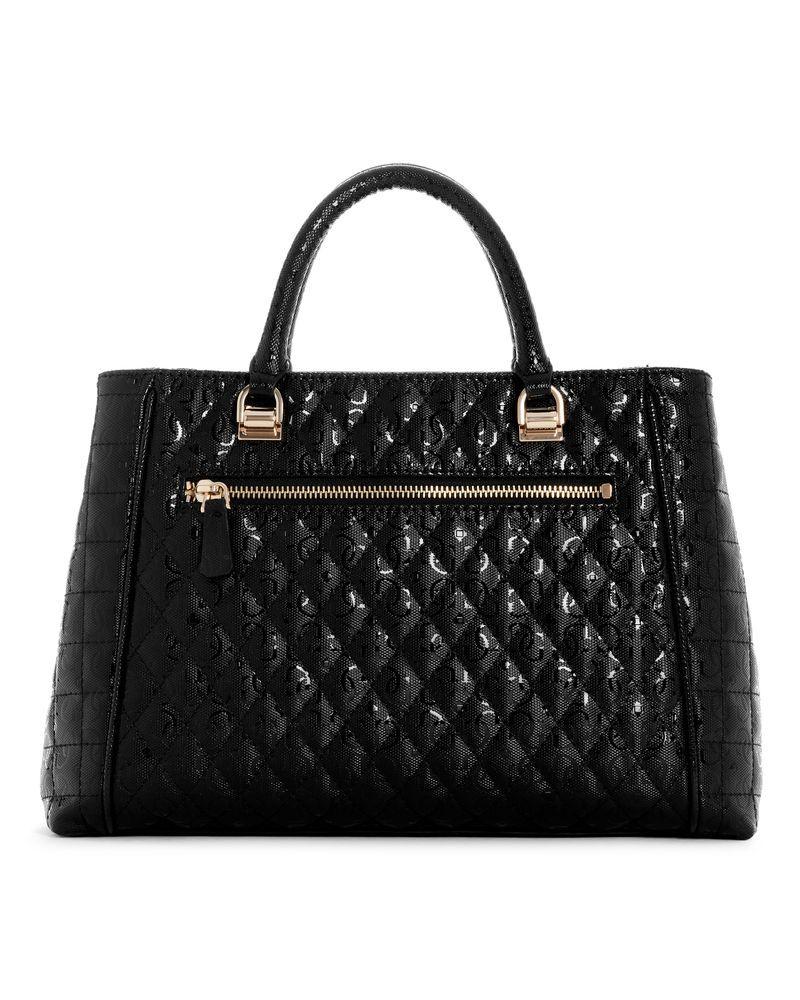 Cartera Mujer Guess Yarmilla Luxury Satchel Negro-1