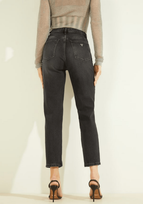 Jeans Guess Mujer Mom Jean Negro-2