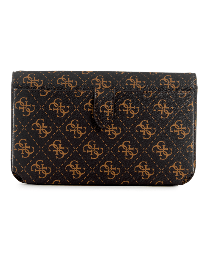 Cartera Guess Mujer Noelle Xbody Flap Organizr Café.-2