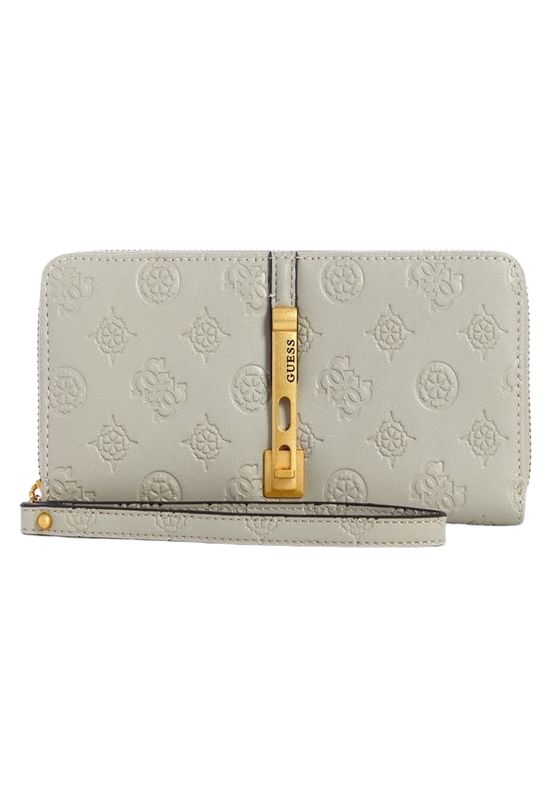 Billetera Guess Mujer James Logo Slg Large Zip Arndd Gris-0