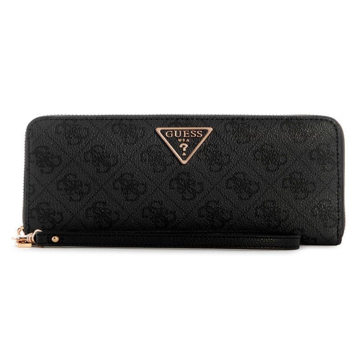 Billetera Guess Mujer Laurel Slg Large Zip Around Gris.-0