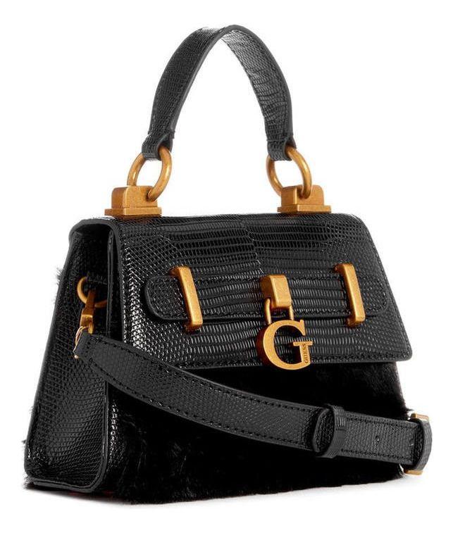 Mini Cartera Guess Mujer Bergen Micro Mini Negro-1