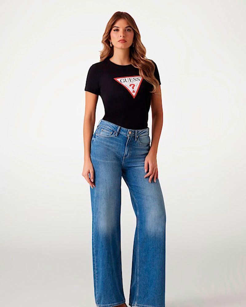 Polera Guess Mujer Ss Cn Original Tee Negro-1