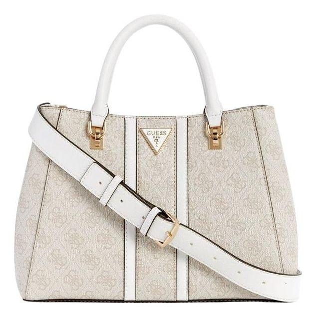 Cartera Guess Mujer Noreen Girlfriend Satchel Blanco-5
