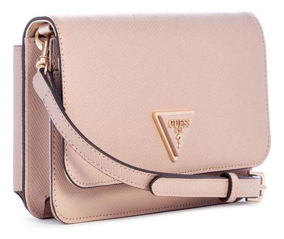 Cartera Guess Mujer Noelle Xbody Flap Organizer Crema.-1