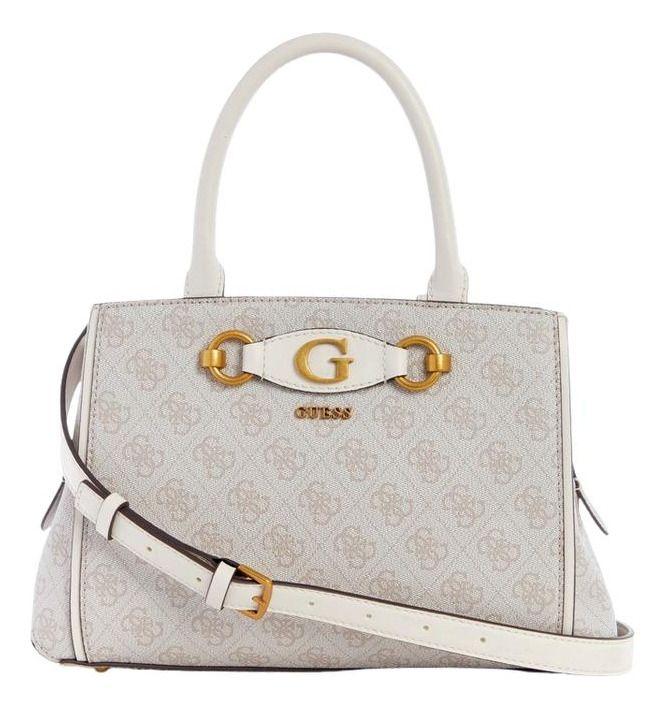 Cartera Guess Mujer Izzy Small Girlfriend Satchel Crema-0
