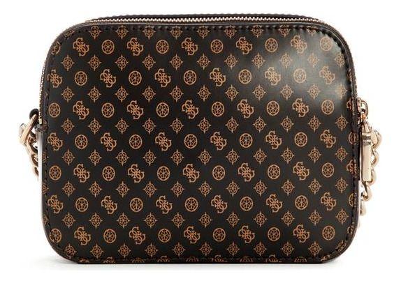 Cartera Guess Mujer Arlena Logo Camera Crossbody Café-2