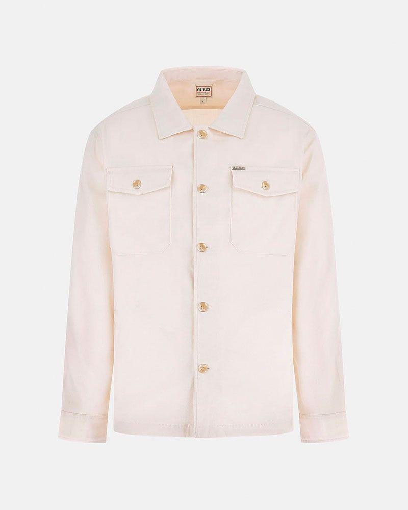Camisa Paolo Cotton Blend Ls Overshirt Blanco-4
