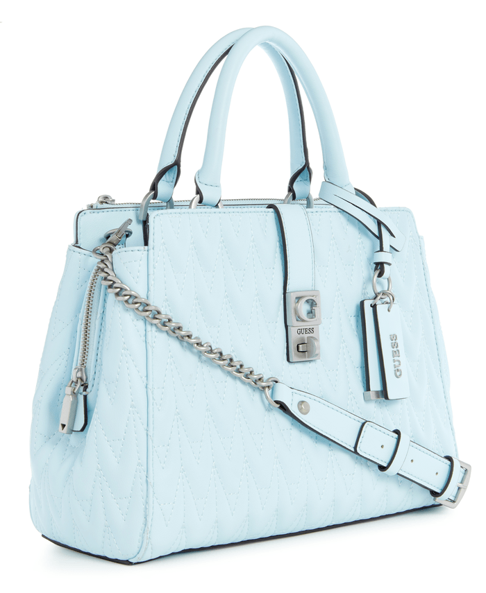 Cartera Guess Mujer Regilla Girlfriend Satchel Celeste-1