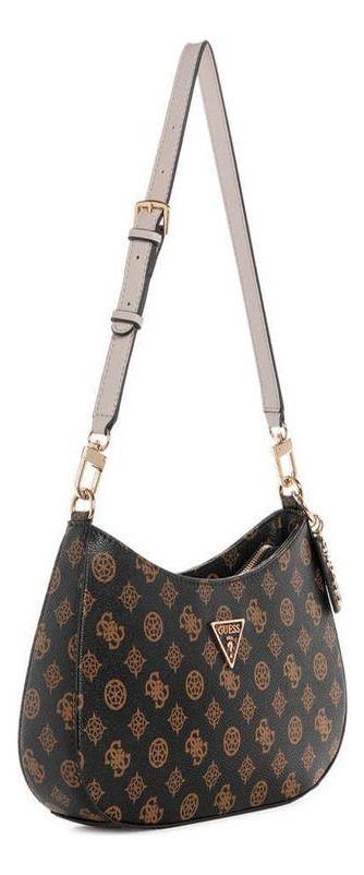 Cartera Guess Mujer Noelle Top Zp Shoulder Bag Café-1