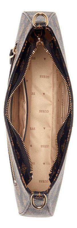 Cartera Guess Mujer Noelle Top Zp Shoulder Bag Café-3