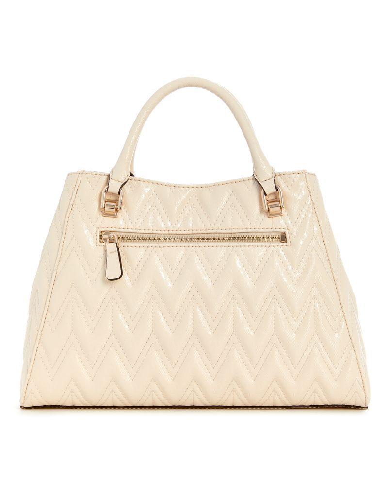 Cartera Guess Mujer Adelard Girlfriend Satchel Crema-2