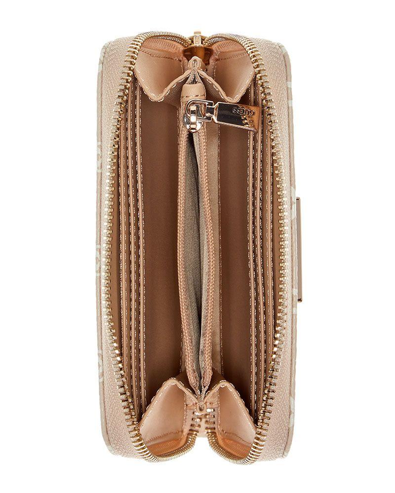 Billetera Guess Mujer Isemay Slg Medium Zip Around Blanco-2