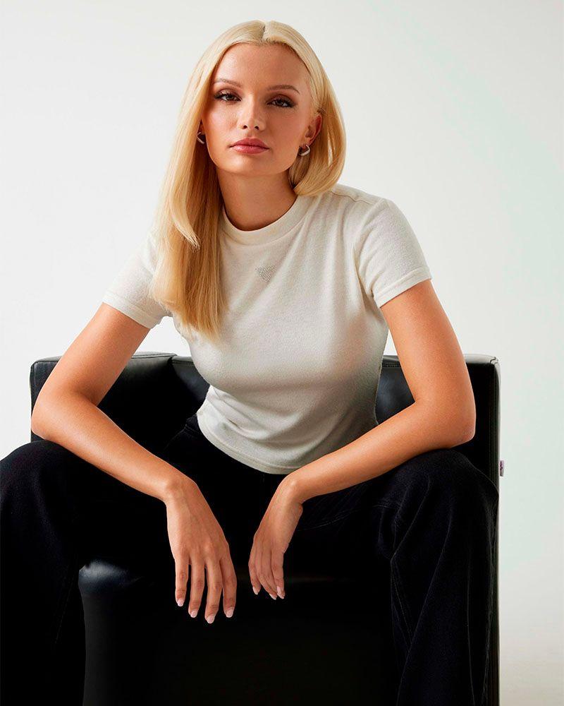 Polera Ss Licia Mock Nk Blanco Mujer-2