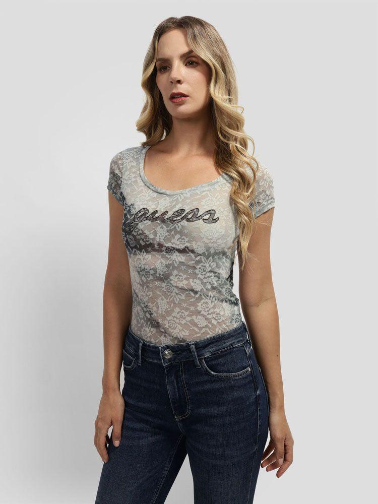 Polera Guess Mujer Ss Scenic Scoop Nk Burnout Tee Gris-3