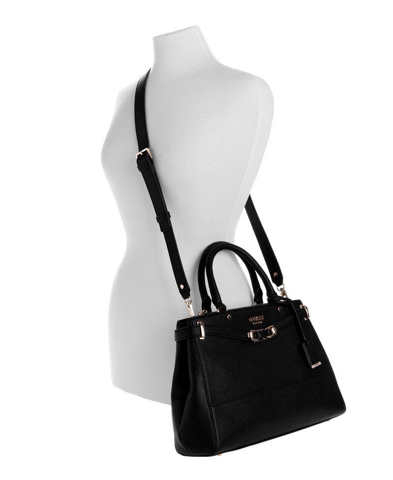 Cartera Guess Mujer Silvye Luxury Satchel Negro-4