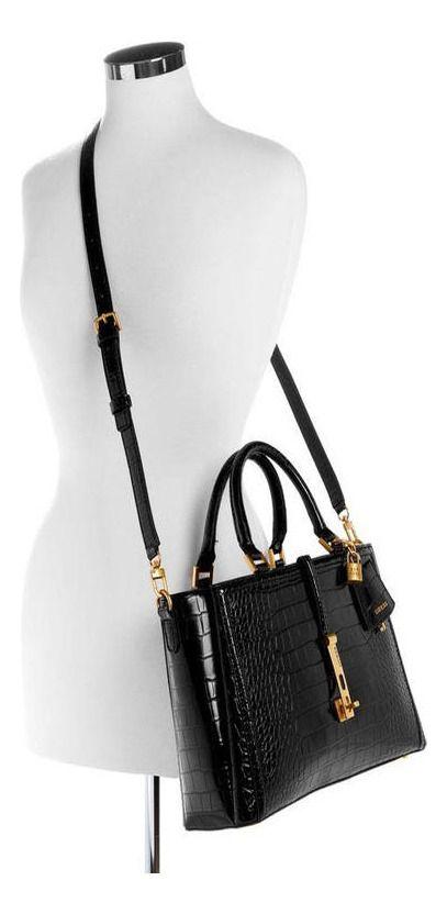 Cartera Guess Mujer James Girlfriend Satchel Negro-4