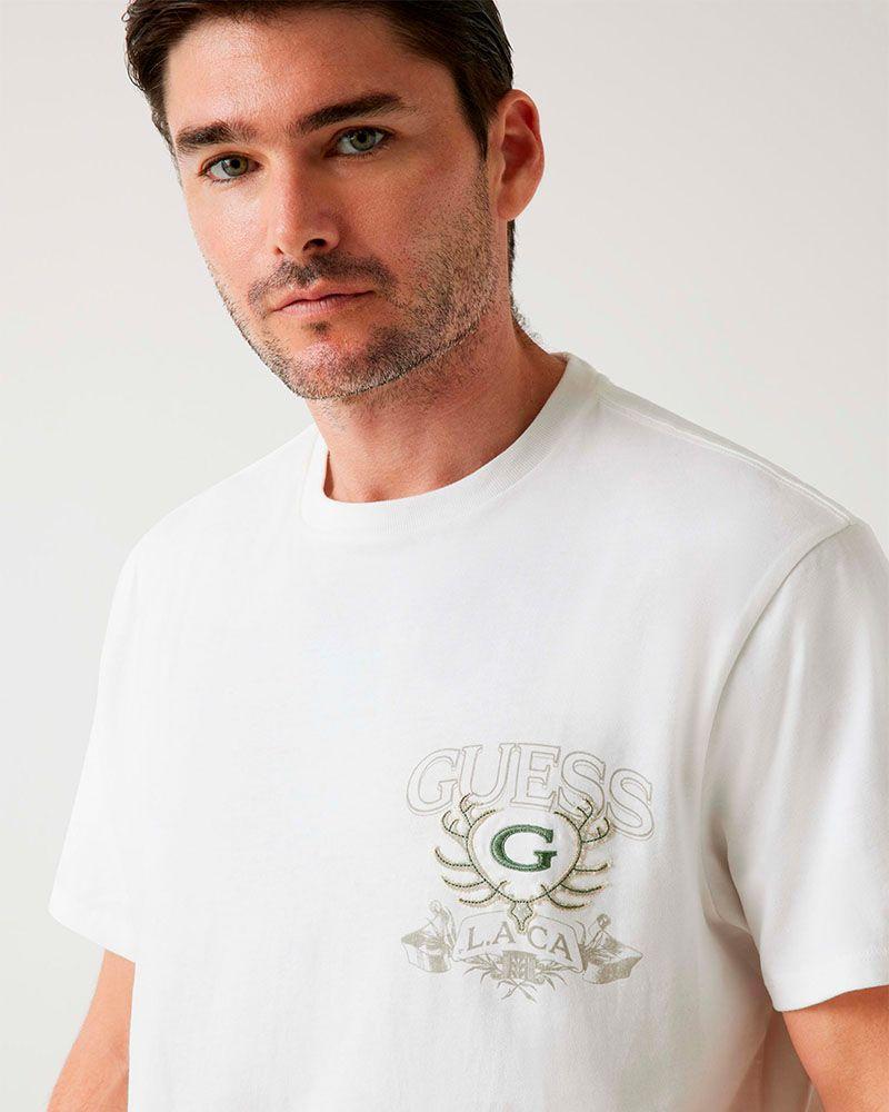 Polera Ss Bsc Great Outdoors Tee Blanco Hombre-2