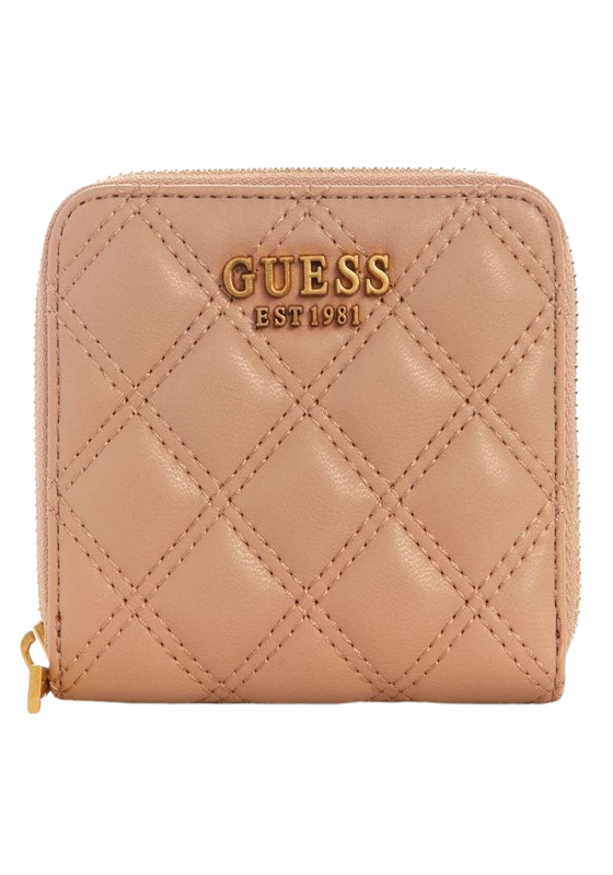 Billetera Guess Mujer Giully Slg Small Zip Around Beige-0