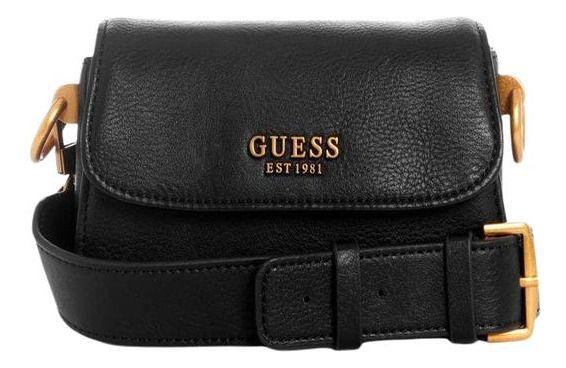 Mini Cartera Guess Mujer Arja Mini Crossbody Flap Negro-0
