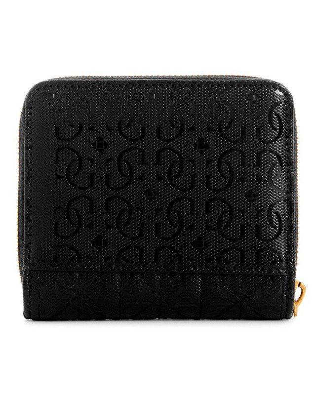 Billetera Guess Mujer Aveta Slg Small Zip Around Negro-1