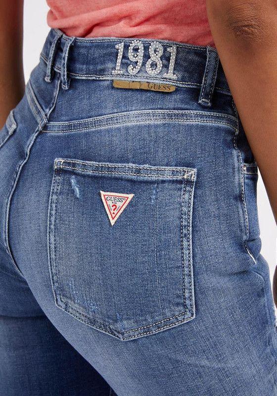 Jeans Guess Mujer Pauline Flare Azul-2