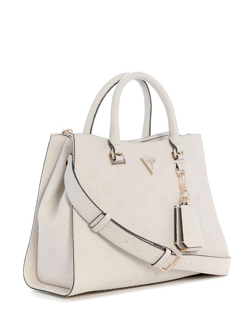 Cartera Guess Mujer Cresidia Ii Society Satchel Blanco-1