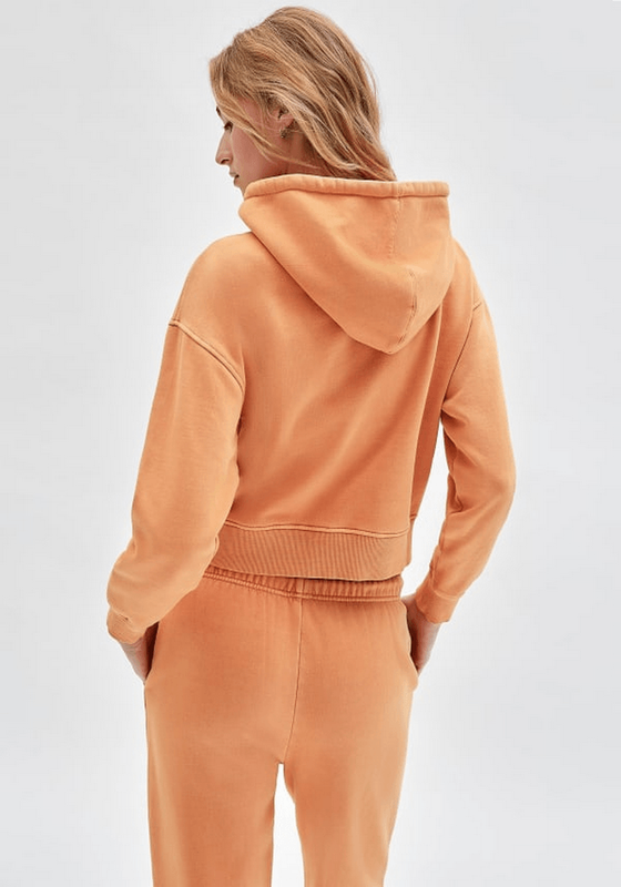 Polerón Guess Mujer Go Olivia Classic Logo Hoodie Naranjo-2