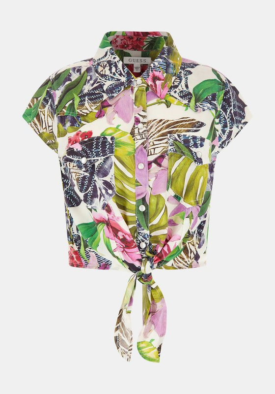 Camisa Guess Mujer SS Woven Shirts Multicolor-3
